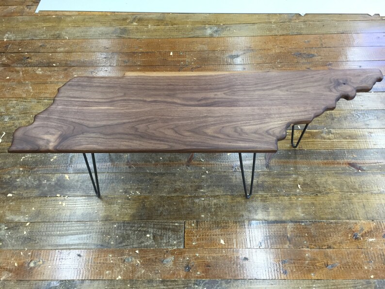 Tennessee shaped modern coffee table. Free shipping image 1