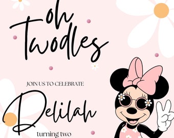 Oh Twodles Birthday Invitation