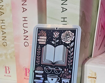 The book lover holographic tarot card sticker