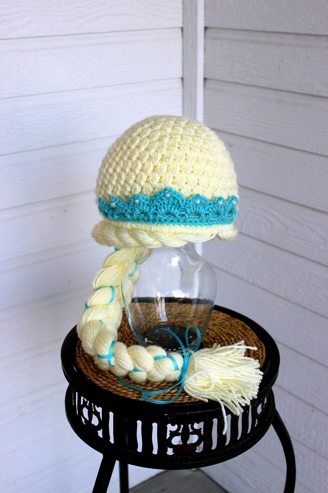 Crochet Ice Queen Hat With Crown Etsy
