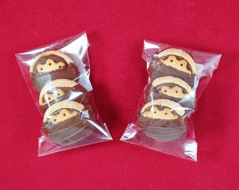 Hazelnut Cocoa Biscuit Cookies dipped in Milk Chocolatey Goodness. (Includes 3 Cookies)