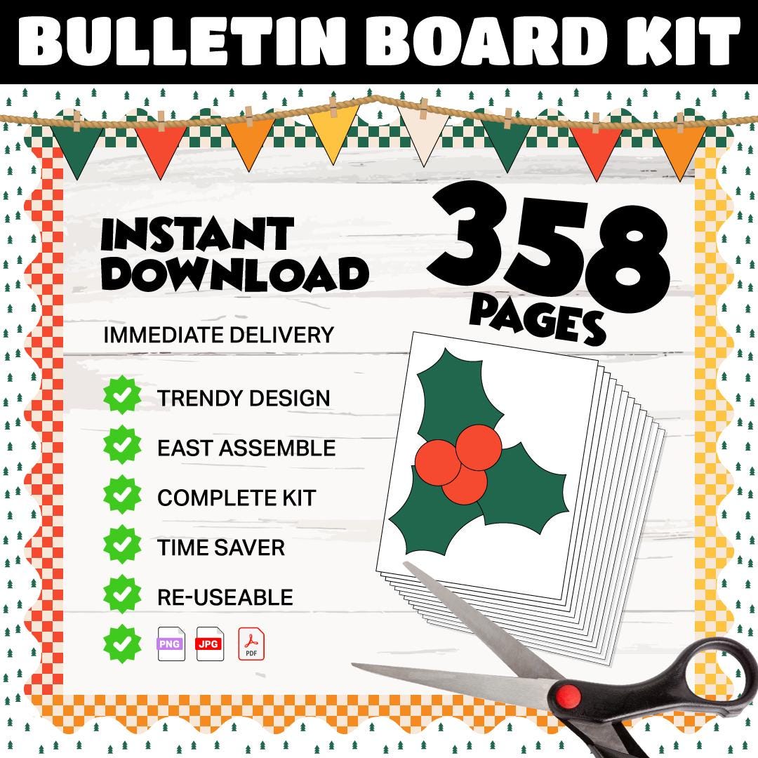 Oh Deer Winter is Here Bulletin Board Kit | Christmas Classroom Decor ...