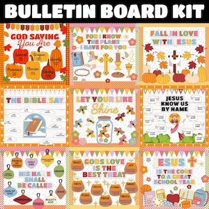 Christian Bulletin Board Bundle | Christian Classroom Decor | Jesus Bulletin Board | Commercial Use | INSTANT DOWNLOAD | Digital Download
