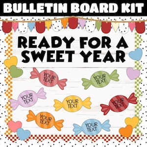 Candy Bulletin Board Kit | Valentine&#39;s Day Classroom Decor | Classroom, Door Decor | Commercial Use | INSTANT DOWNLOAD | Digital Download)