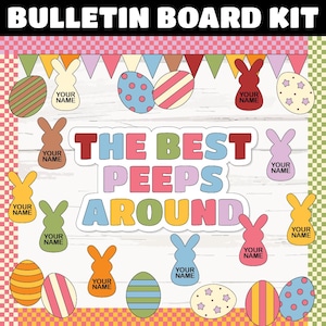 Peeps Bulletin Board Kit | Easter Bulletin Board Kit | March Classroom Decor | Commercial Use | INSTANT DOWNLOAD | Digital Download