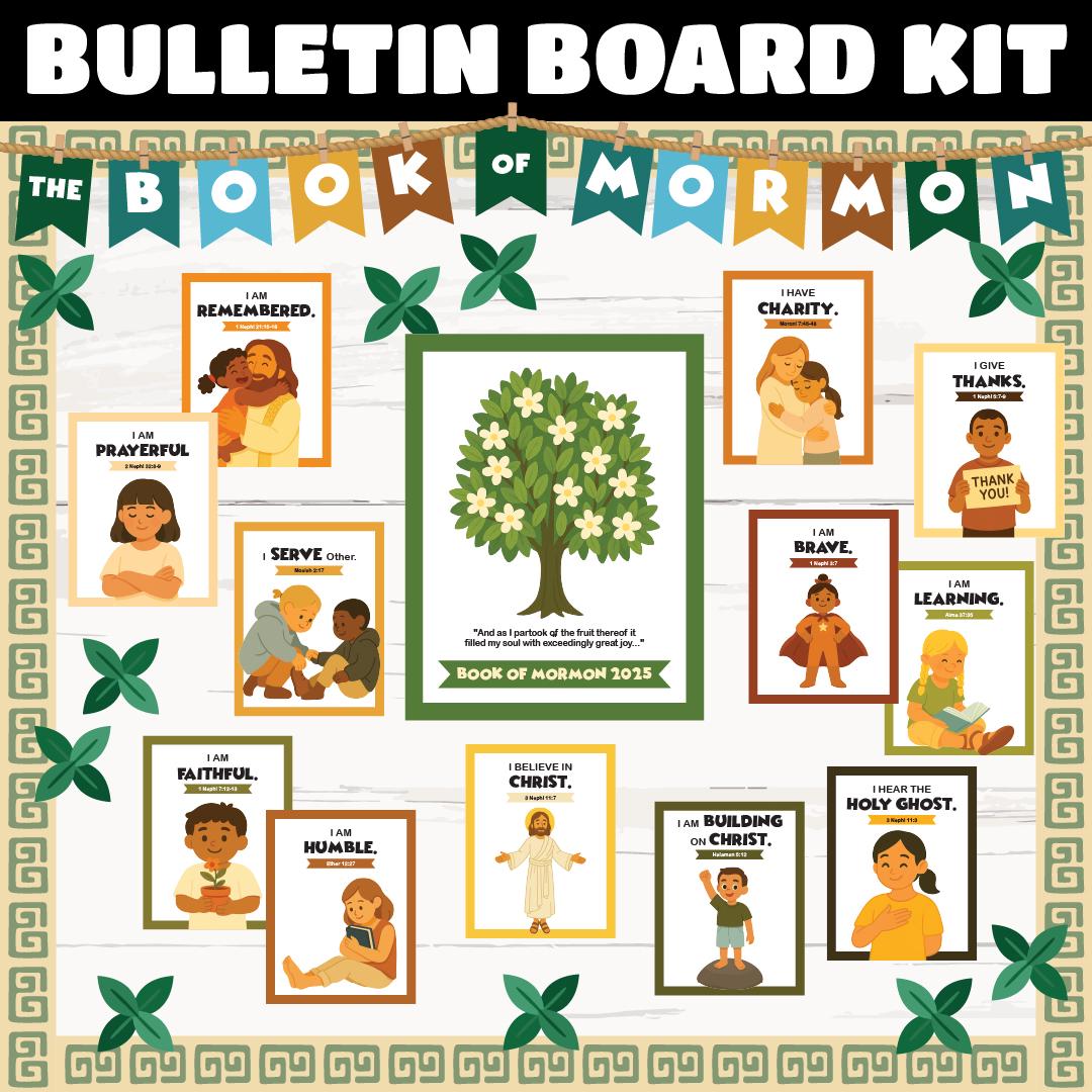 Book of Mormon Bulletin Board Kit | LDS Primary Theme | Jesus Christ ...