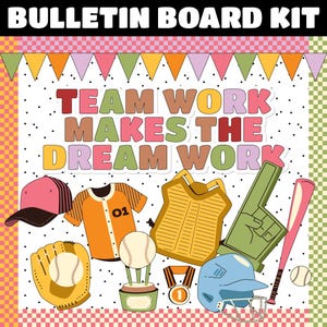 Baseball Bulletin Board Kit | Game Day Bulletin Board Kit | Game Day Classroom Decor | Commercial Use | INSTANT DOWNLOAD | Digital Download