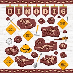 Dino Dig Bulletin Board Kit | Alphabet Banners | Dinosaur Classroom Decor, Door Decor | Commercial Use | INSTANT DOWNLOAD | Digital Download