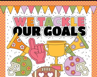 Football Bulletin Board Kit | Classroom Decor and Door Decor | Sports Bulletin Board | Commercial Use | INSTANT DOWNLOAD | Digital Download