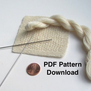 Puppenhaus Miniatur Handwerker Strickmuster für 1:12 Maßstab Baby Strickdecke, Zoll bis Fuß Mikro gestrickt PDF Download Anleitung