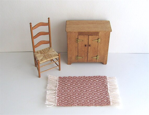 Miniature dolls house accessories Baby Girl bedroom Mat with Fringe 1//2th scale