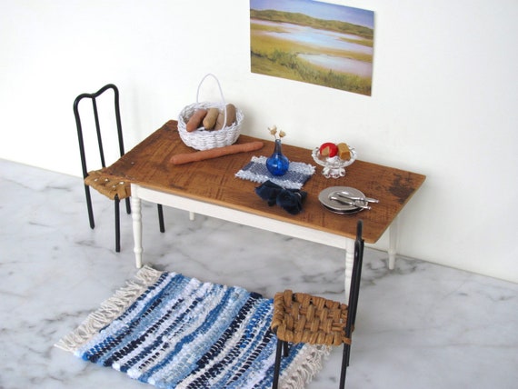 CONTEMPORARY COFFEE TABLE 1:12 SCALE DOLLHOUSE MINIATURES Heirloom Collection