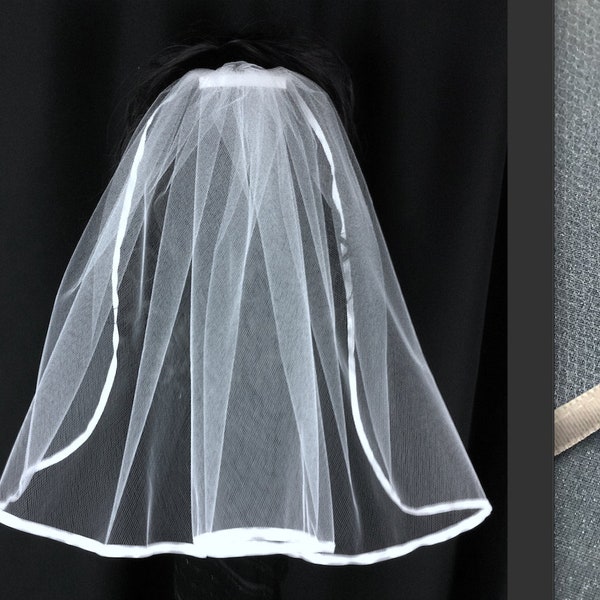 Ribbon Edge Communion Veil V-Mary