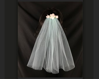Single Tier Wedding Veil With Rose Comb V-Susan-TS