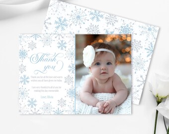 Elsa Birthday Thank You Card Editable Party Elsa Thank You Card Winter ...