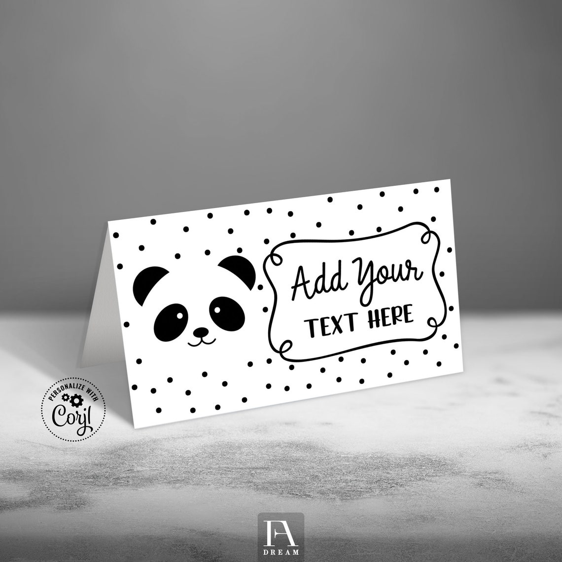 Editable Panda Food Label Template Wild One Birthday Party - Etsy