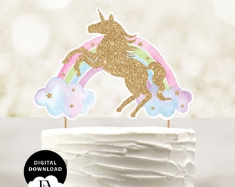 Unicorn centerpieces, Unicorn cake topper, Cake toppers, Centerpiece, Unicorn toppers, Centerpiece printable, digital download, printable