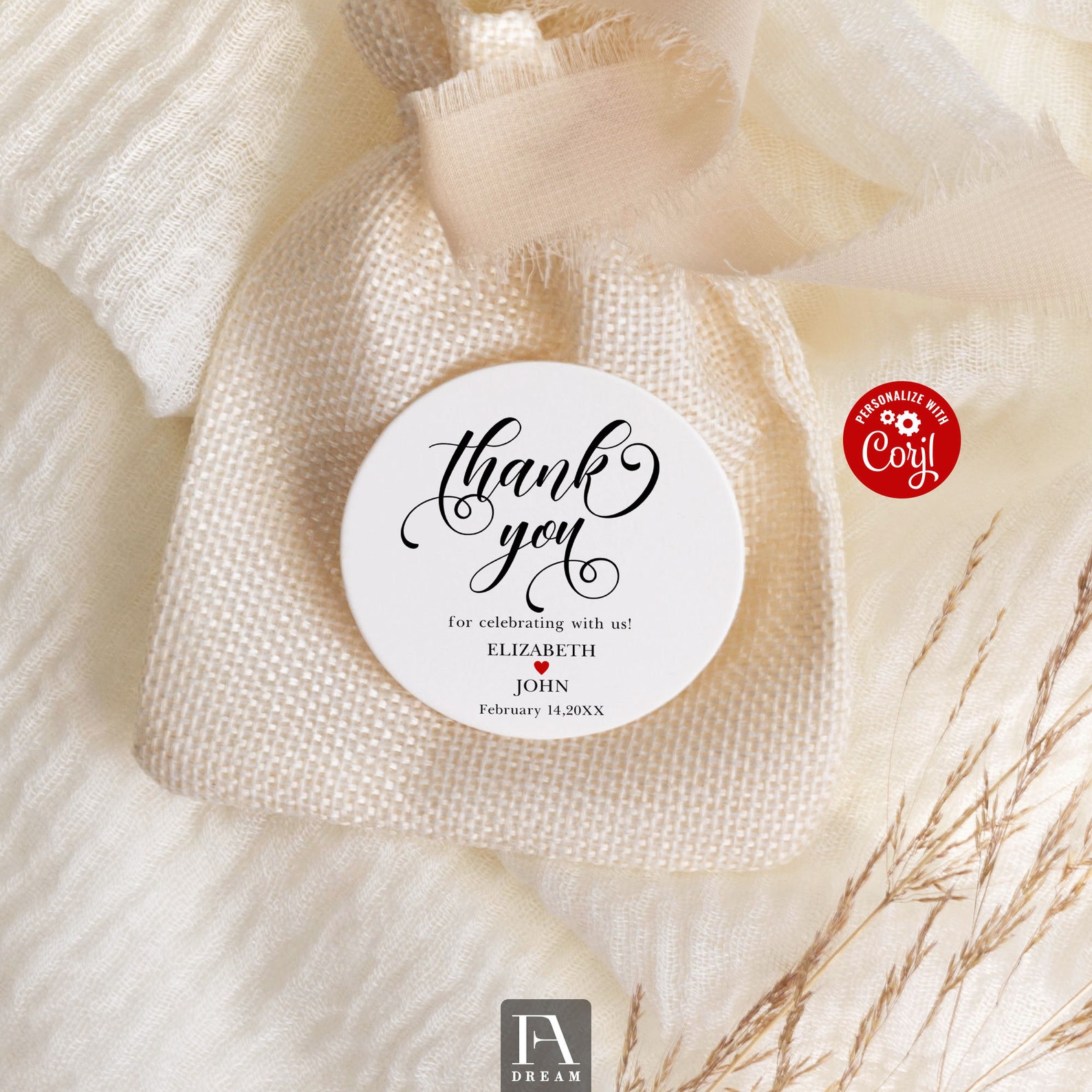 Editable Favor Tags Custom Tags Instant Download Thank You - Etsy