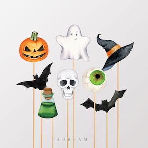 Halloween Centerpieces Printable, Spooktacular Party Cupcake Topper Decoration printables instant download