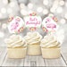 Flamingo Cupcake Topper Printable, Flamingo Summer Birthday Party ...
