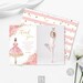 Editable Ballerina Thank You Card Template Ballerina Blue - Etsy