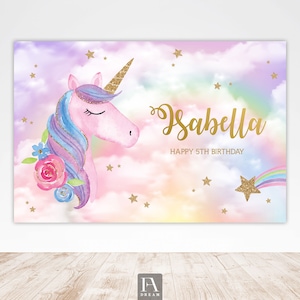 Unicorn Party Package, Printable Watercolor Unicorn Party Decorations,  Unicorn Birthday Party Decor, Editable INSTANT DOWNLOAD -  Israel