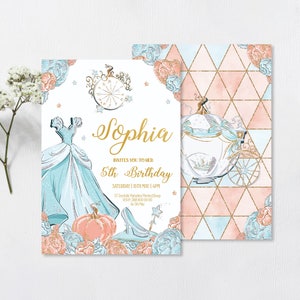 Fairy tale birthday party  invitation, fairy tale invite, princess birthday invitation