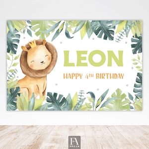 Safari backdrop, backdrop banner, safari birthday backdrop, Party wall decor, lion birthday backdrop, safari animal backdrop, safari party