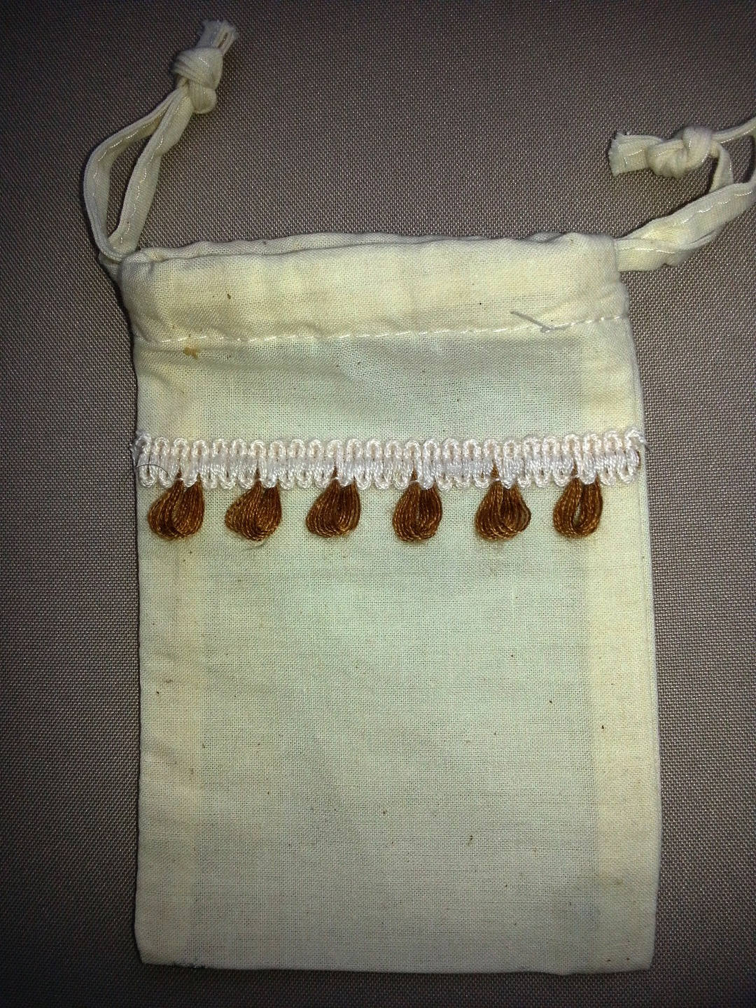 Pochette Petit Cadeau Coton Déco Galon