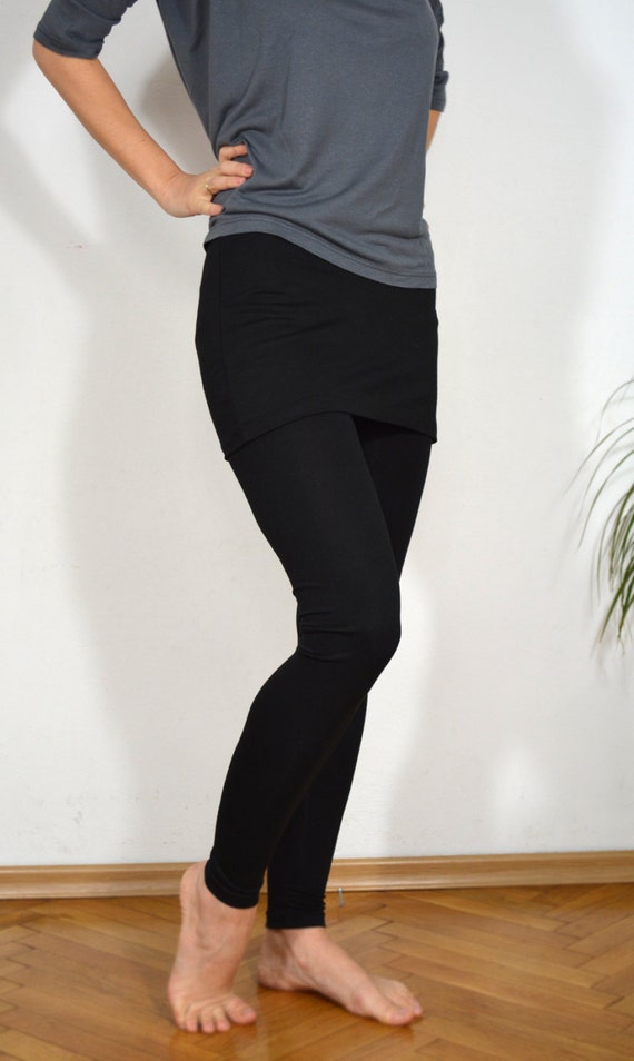 yoga leggings with skirt attached