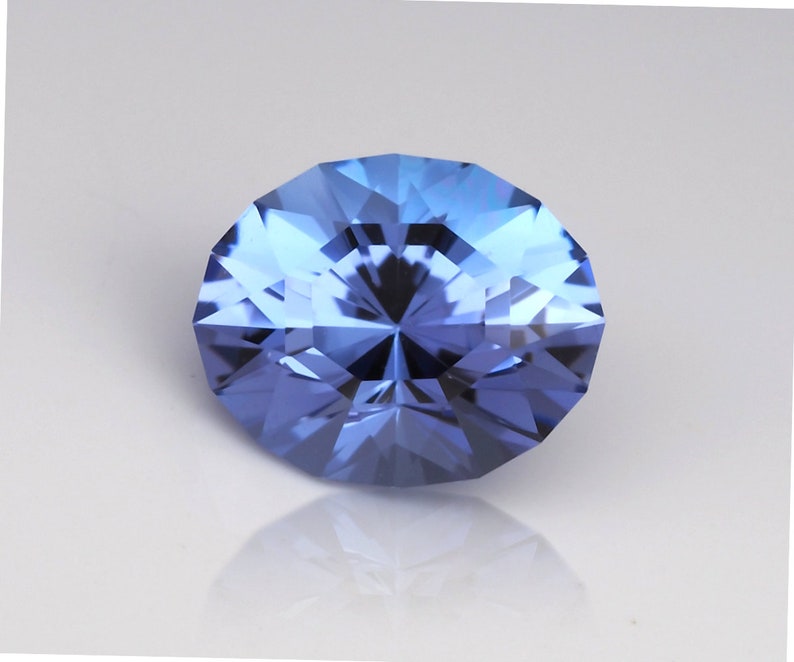 Sterling Silver 925 Genuine Natural Blue Violet Tanzanite and Tsavorite Pendant