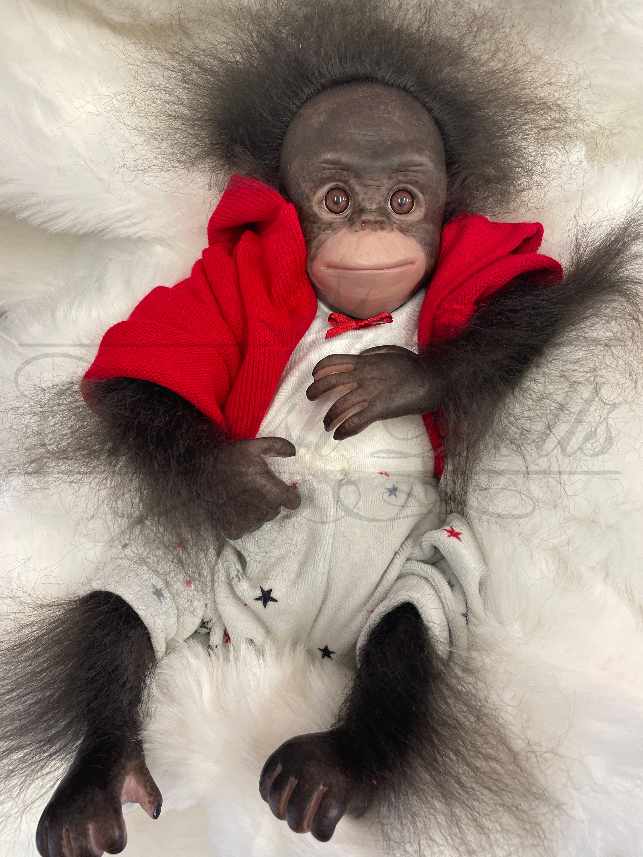 Reborn Baby Rooted Black Monkey Doll Boy Chaz 17 Soft - Etsy Reborn Baby Rooted Black Monkey Doll Boy Chaz 17 Soft - Etsy