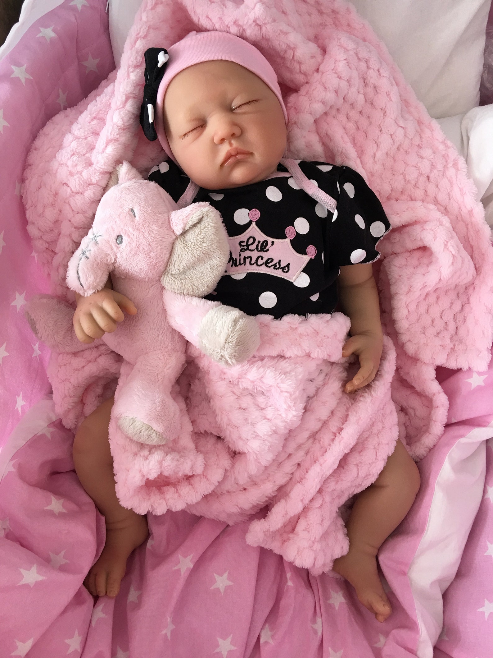 Reborn Doll Girl 22 Princess Newborn Size Rooted Etsy Canada