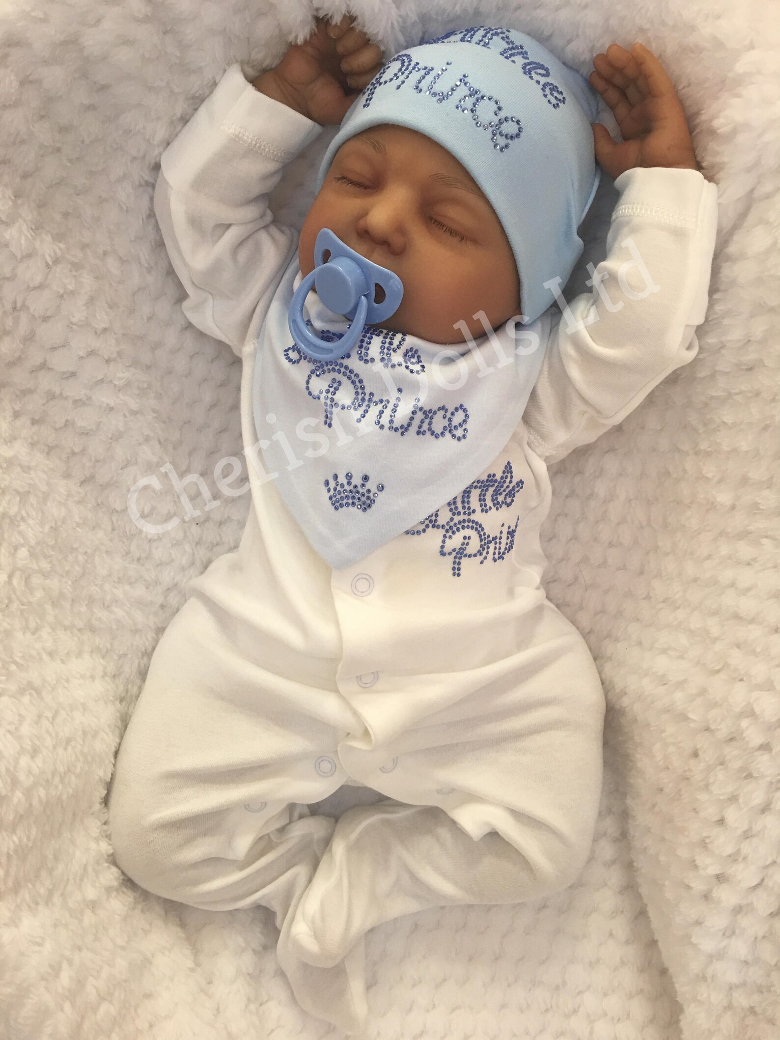 Reborn doll boy 22 Lance newborn size mixed race Etsy