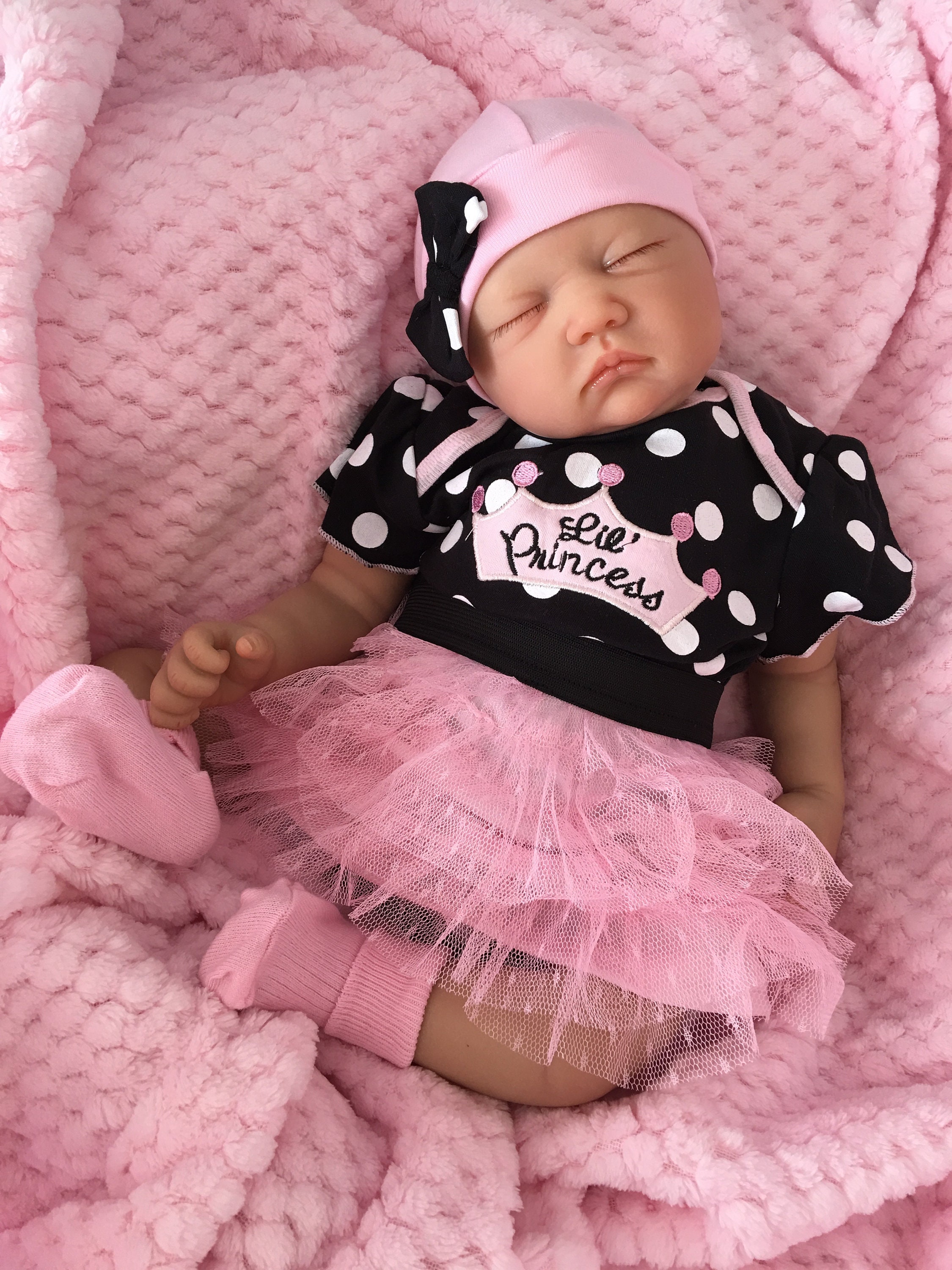 Reborn Doll Girl 22 Princess Newborn Size Rooted Etsy Canada