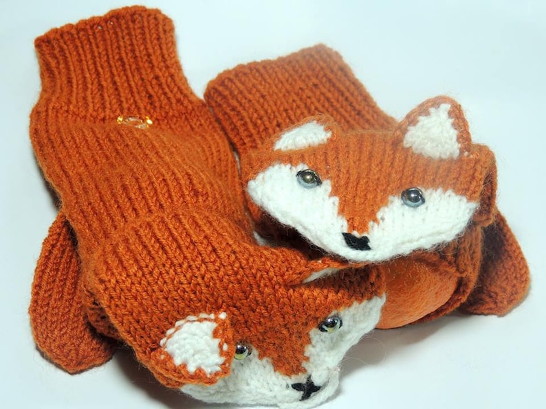 Animal mittens Etsy