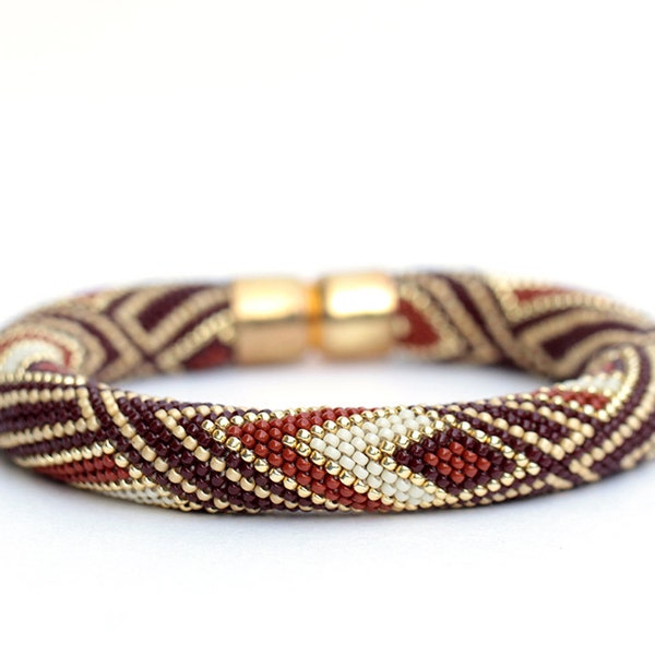 Bead crochet bracelet • Fashion jewelry • Sead bead bracelet • Crochet bracelet • Beadwork bracelet • Beading • Beaded bangle • Jewelers