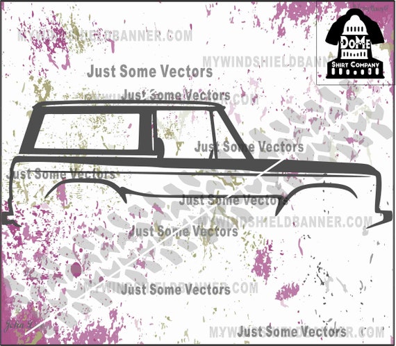 Early Bronco Lineart Line Art Clipart Vector Files Svg Use For Etsy