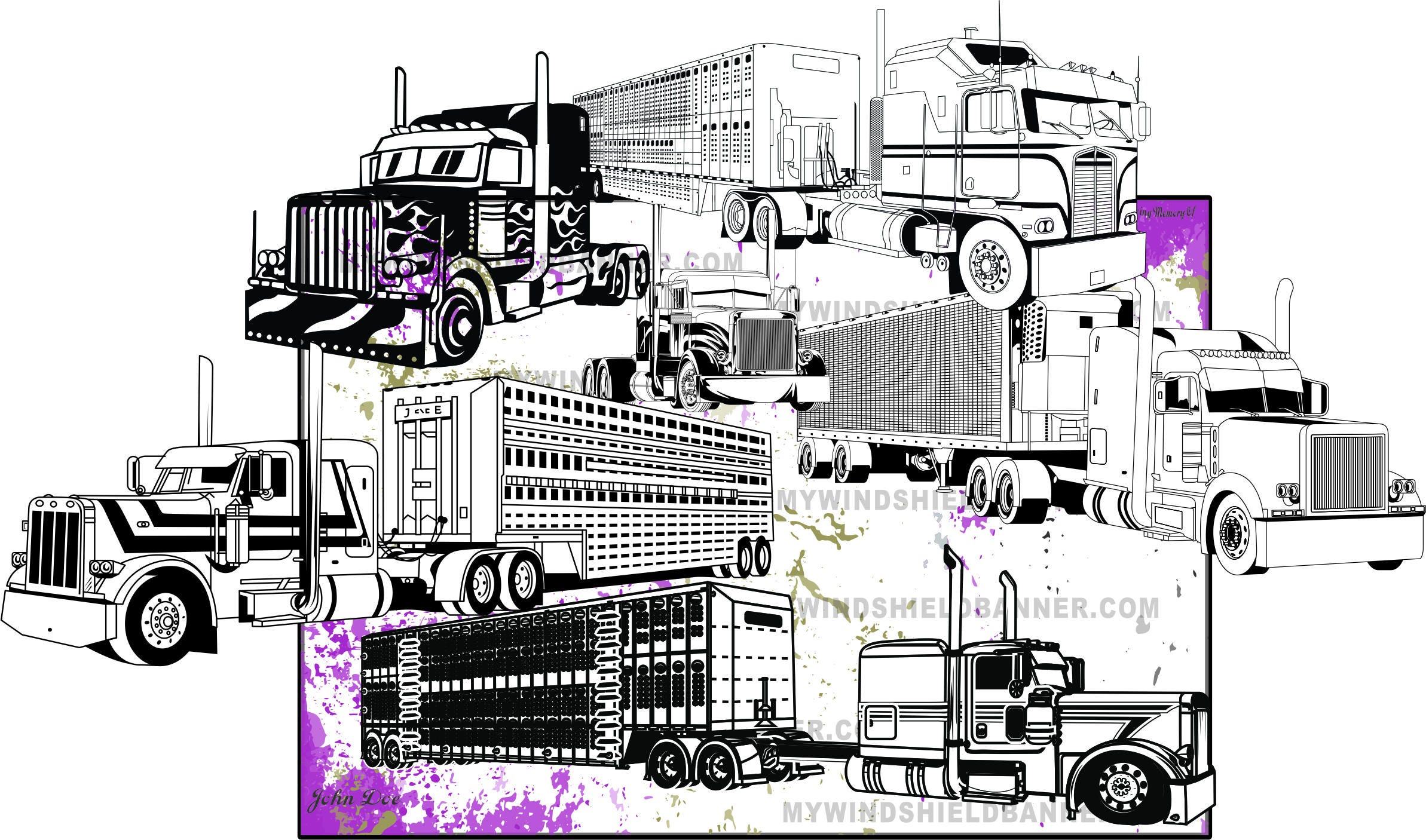 Free Free 62 Semi Truck Trailer Svg SVG PNG EPS DXF File
