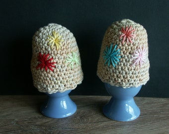 Egg warmer - embroidered 2 pieces