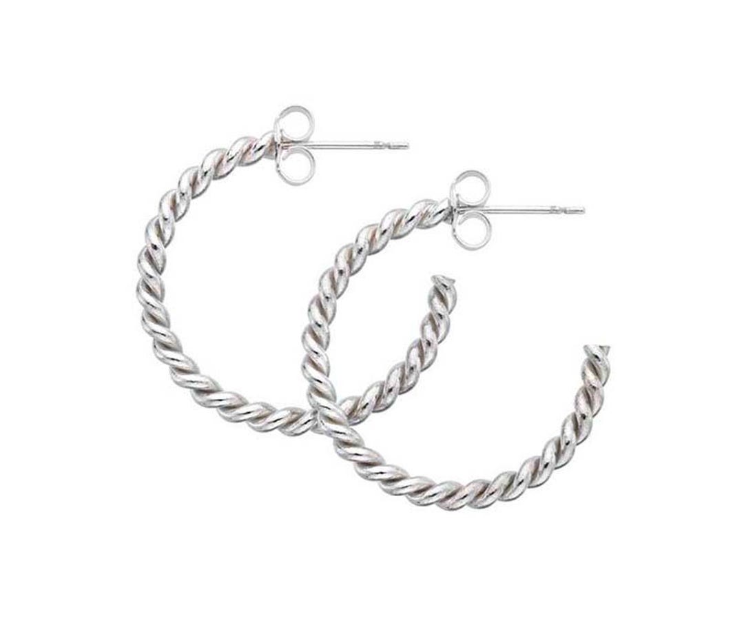 ◆STONEHENgE◆ Silver Ring Earrings SC1022 Simone I. Smith Sterling Silver Platinum Tone High Polished