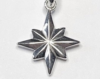 Handmade Sterling Silver North Star Pendant