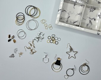 DIY Earring Making Kit: Leather & Metal Jewelry, Tutorial Video