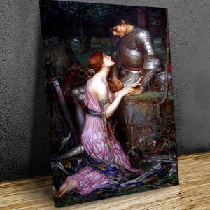 Lamia, vintage  by John William Waterhouse , wall art , wall hangings ,home décor, canvas print art framed or print only