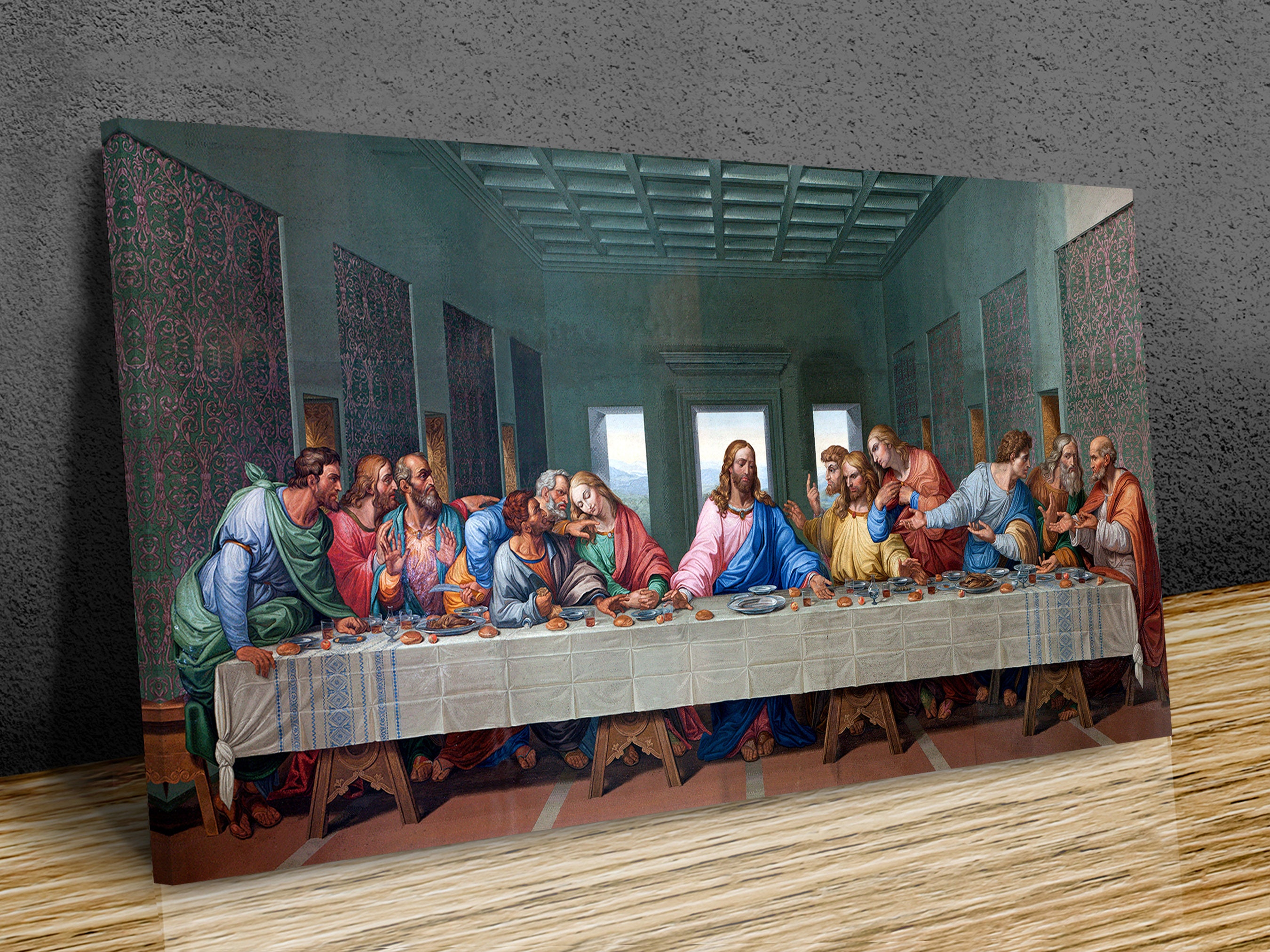 Murale Affiche Encadrée Moderne De Jésus Christ - Décoration Murale Chrétienne Idéale En Cadeau Art Chrétien Moderne Décoration