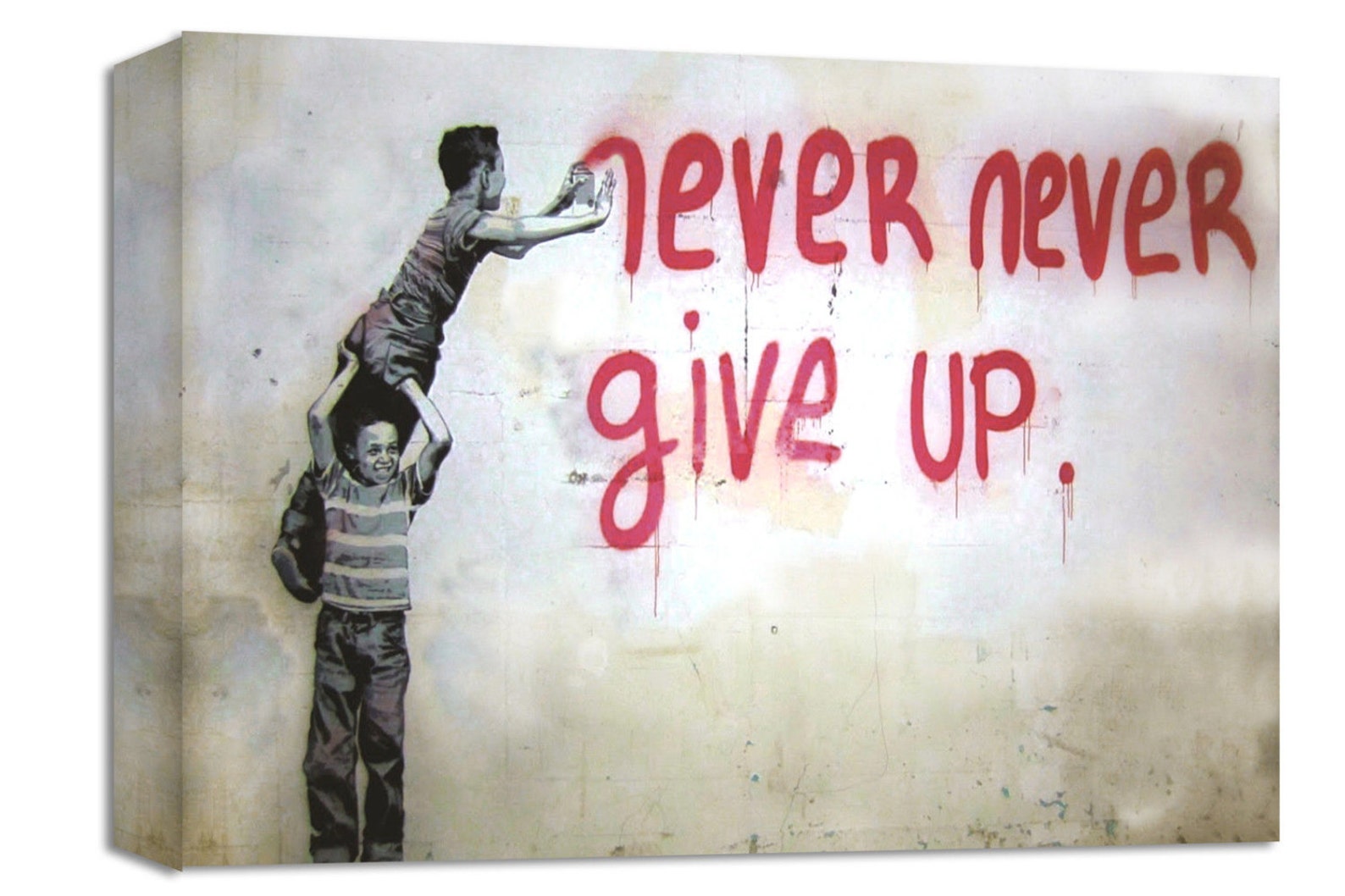 Banksy Canvas Prints/set of 4 New Frames/ Printed on Canvas Etsy