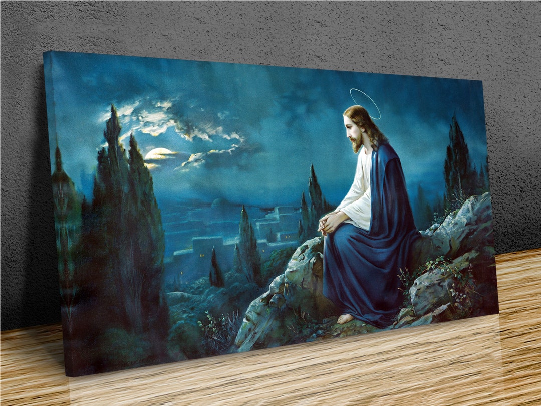 The Prayer of Jesus in the Gethsemane Garden, Panoramic Wall Art ,home ...