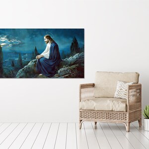 The Prayer of Jesus in the Gethsemane Garden, Panoramic Wall Art ,home ...