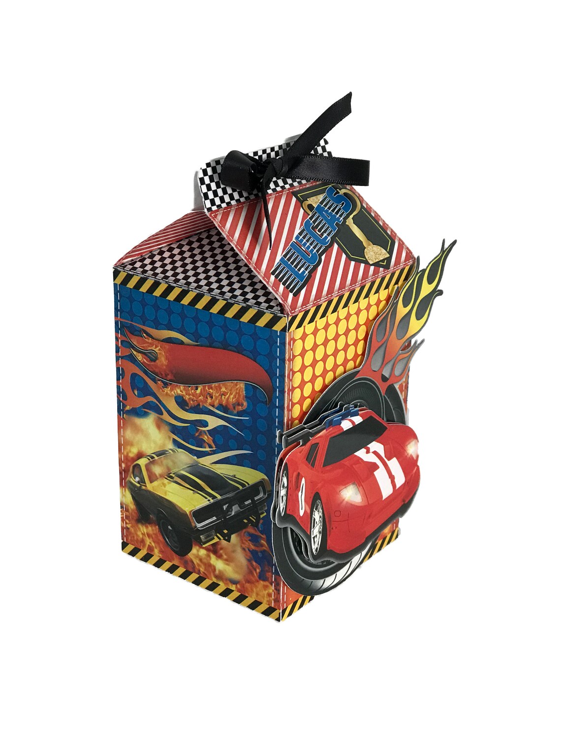 Hot Wheels Party Favor Box HOW001 Personalized Candy Box Etsy