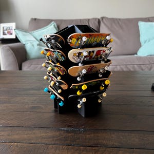 Support de touche découpé au laser pour Tech Deck et touches professionnelles, 20 contenances (nouveau design !)